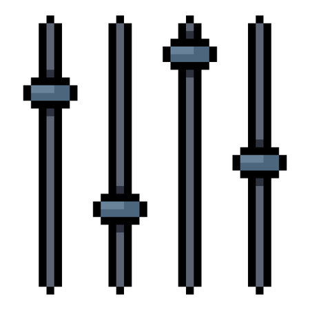 Vector Pixel Art Icon - Sound Controllersのイラスト素材