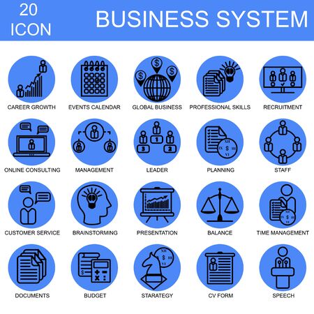 Business Analysis concept iconsのイラスト素材