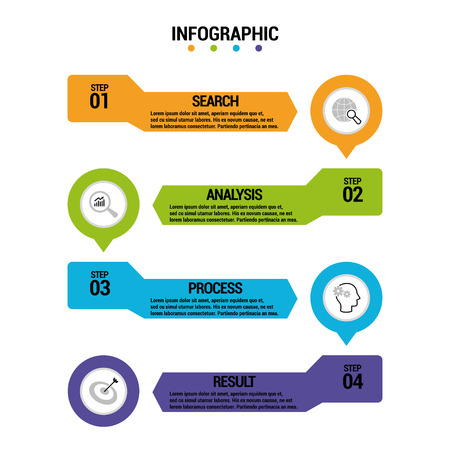 Presentation business infographic template. Vector illustration.のイラスト素材
