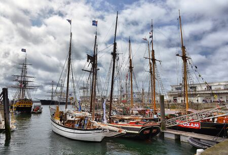 FRANCE. BREST-JULY-17, 2012: festival of sailing in the port of Brest: FRANCE. BREST-JULY-17, 2012