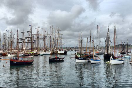 FRANCE. DOUARNENEZ-JULY-20, 2012: festival of sailing in the port of Brest: FRANCE. DOUARNENEZ-JULY-20, 2012のeditorial素材