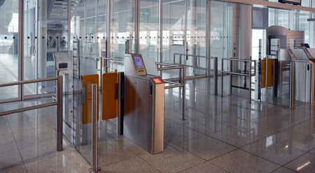 ticket checkpoint at the airport
