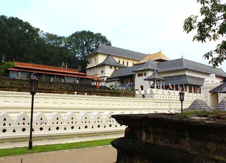 Wall and Royal Palace, the temple of tooth relic, Kandyのeditorial素材
