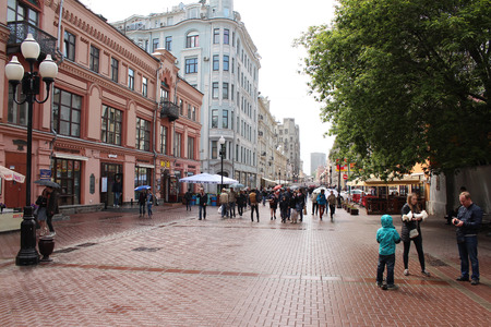 The old house on the Arbat Street 25/36. Moscowのeditorial素材