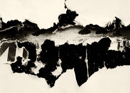 Blank brown beige creased crumpled paper texture background old grunge ripped torn vintage collage...