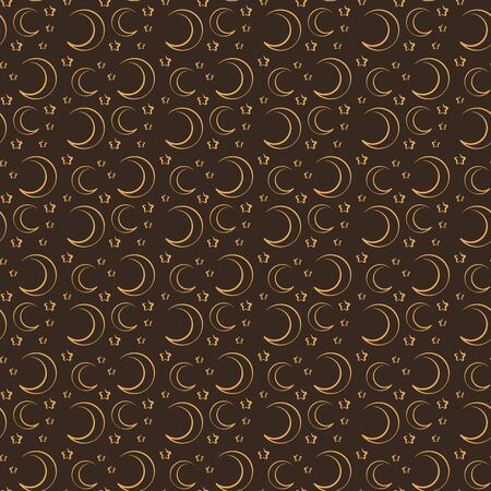 The pattern of the crescent and the star.のイラスト素材