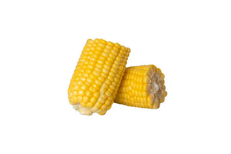 Corn isolate on white background with clipping pathsの写真素材