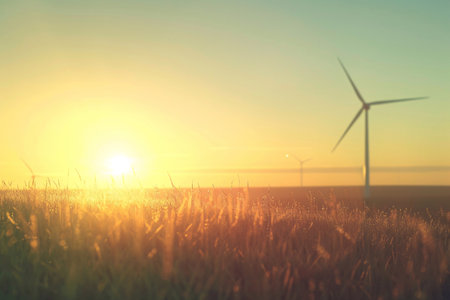 sustainability background, Embracing Clean Energy and the Net Zero concept, a sustainable future. Generative AIの素材