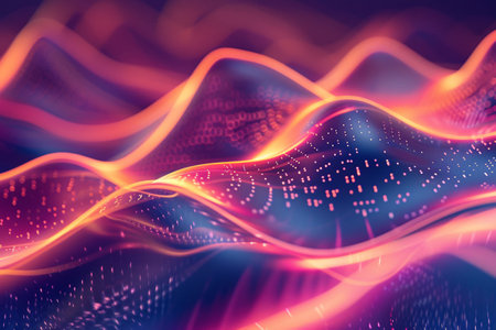 Abstract background and texture of science and future technology backgrounds with soft color, and futuristic textures. Generative AIの素材