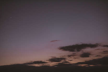 Evening dark sky during sunset. High quality photo