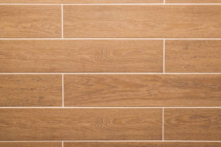 Tiled wall background with wooden texture. High quality photoの写真素材