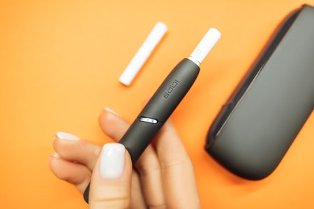 Heating tobacco system IQOS, iqos tobacco product technologies.のeditorial素材
