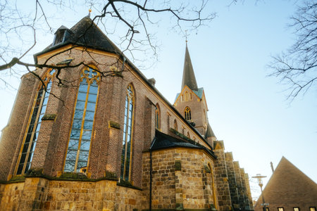 Catholic Church Georg in city Marl Germany.の写真素材