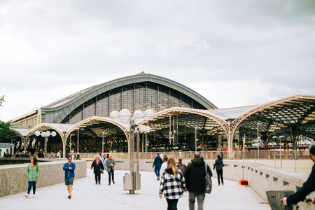 Main railway station in Cologne.のeditorial素材