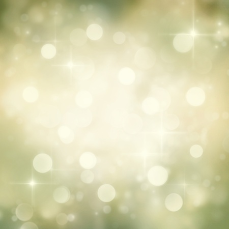 Festive gold Christmas abstract  background with bokeh lights and stars. の写真素材