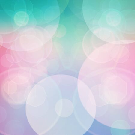 Purple, green, blue and pink  pastel colorful background. bokeh  blurred lights backgroundの写真素材