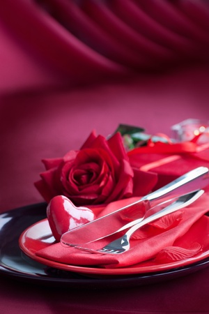 Restaurant series. Valentineの写真素材
