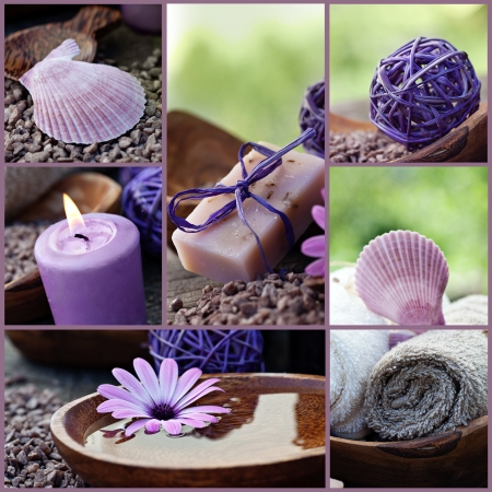 Spa collageの写真素材
