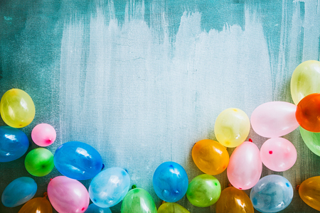 Birthday background. Birthday celebration with copy space. Birthday greeting cardの写真素材