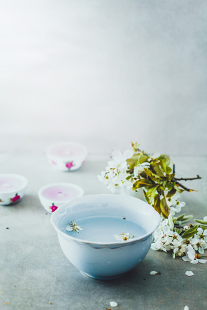 Spa natural concept. Dayspa cosmetics products. Spa and wellness setting.の写真素材