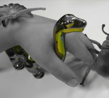 Child holding toysの写真素材