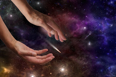 Catching a Cometの写真素材