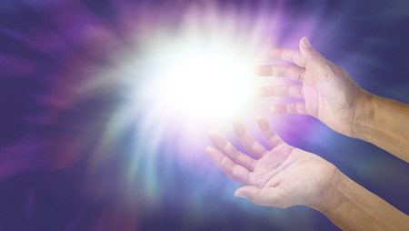 Healer with Intense Energy Fieldの写真素材