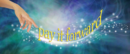 Pay it Forward with loving sparklesの写真素材