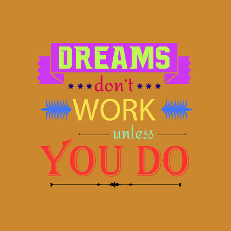 Typography of motivation quotes design. quotes designのイラスト素材