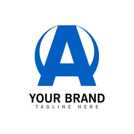 Modern icon design A letter shape element with business card template. Best for identity and logotypes.のイラスト素材