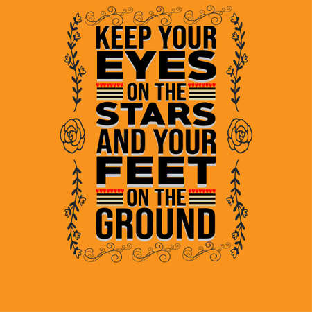 Typography of motivation quotes design. quotes designのイラスト素材