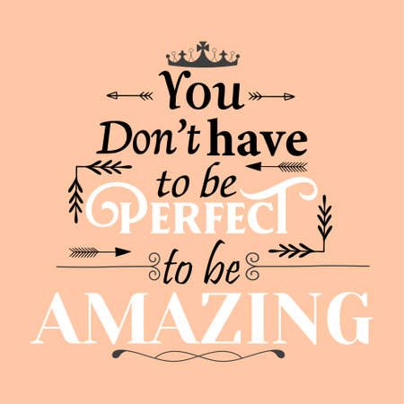 Typography of motivation quotes design. quotes designのイラスト素材