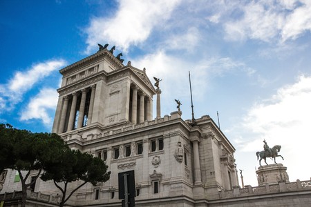 National Monument to Victor Emmanuel II in Rome. The Altare della Patria (Altar of the Fatherland)....