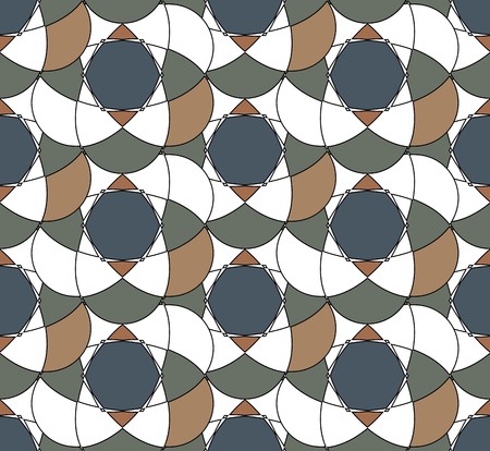 Vector seamless pattern. Abstract pattern with dark pastel colors.のイラスト素材