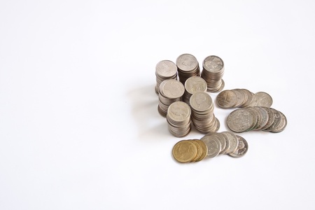 Coins Steps Thai Baht 