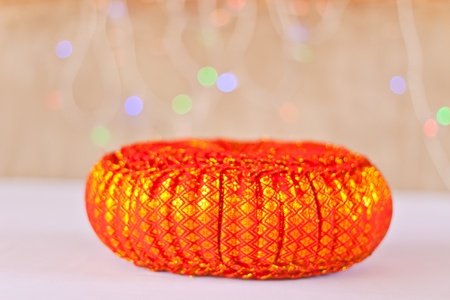 Thai Pillow On a white backgroundの写真素材