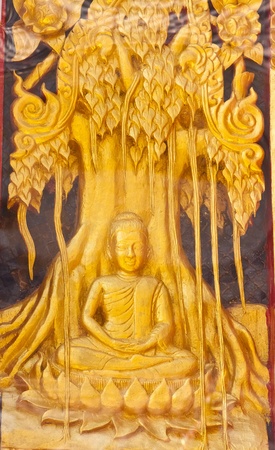 Thai art in temple ubon  thailandの写真素材