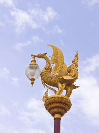 Kinnaree, Mythical female bird with a human head. の写真素材