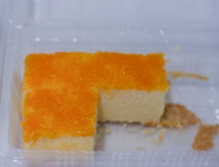 Bread in a plastic box の写真素材