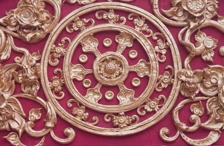 Thai art in temple thailandの写真素材