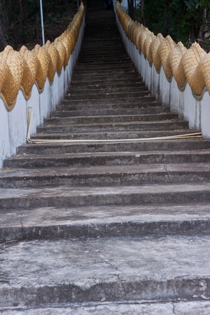 Stairs up a mountain 