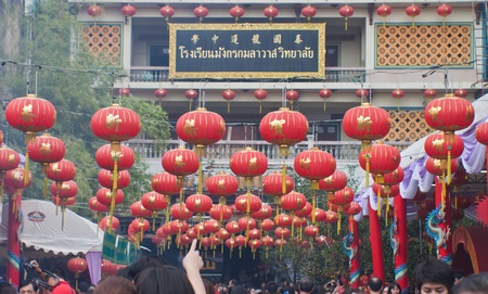 BANGKOK,Chinatown/THAILAND-February 10:Chinese New Year traditions Chinese New Year Celebrations on February 10, 2013 in BANGKOK のeditorial素材