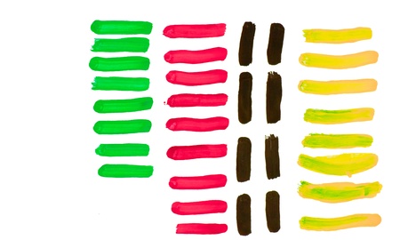 Abstract color  on paperの写真素材