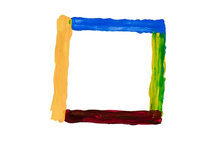 Abstract color  on paperの写真素材