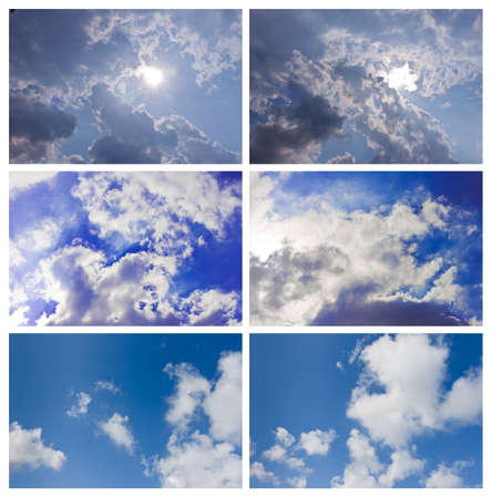 white clouds Collectionの写真素材