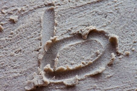 Sand beach water background の写真素材