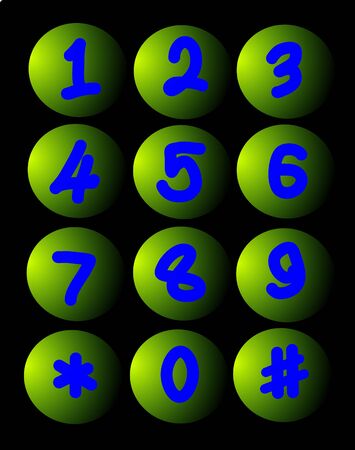 drawing Numbers set の写真素材