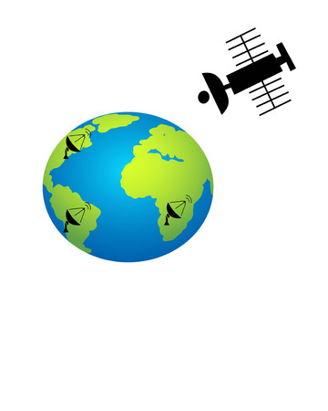  globe connections network design, vector illustration のイラスト素材