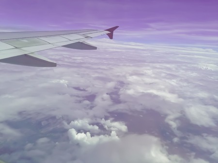Sky view from inside the Airplane
