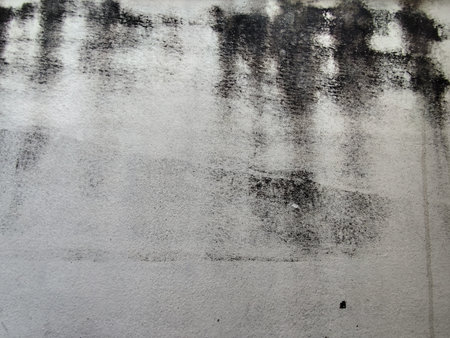 black and white watercolor on cement wall texture, grunge backgroundの写真素材